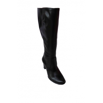 Eleganckie Kozaki Skóra Szeroka Cholewka 46 cm 39