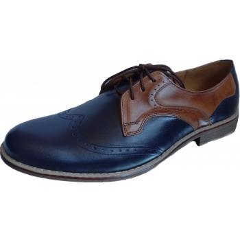 BUTY męskie granat brąz -40%
