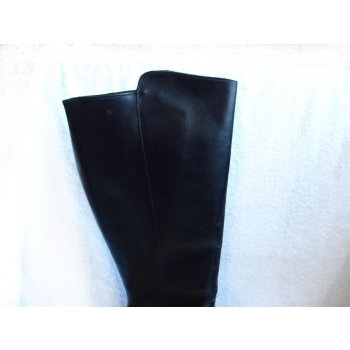 Eleganckie Skórzane Oficerki z Wysoką Cholewką