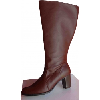 Kozaki Skóra Brąz Obwód łydki 46cm 41