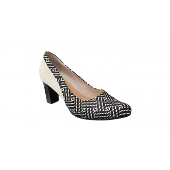 Eleganckie Czółenka Damskie 8cm Białe - Rozmiar 45
