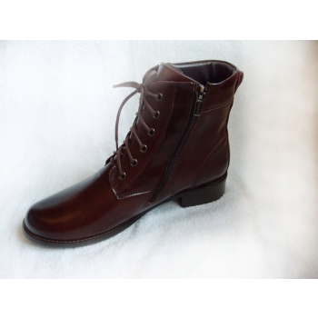 Eleganckie Botki Skórzane G H - 3cm OBCAS