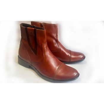 Eleganckie skórzane sztyblety męskie 40