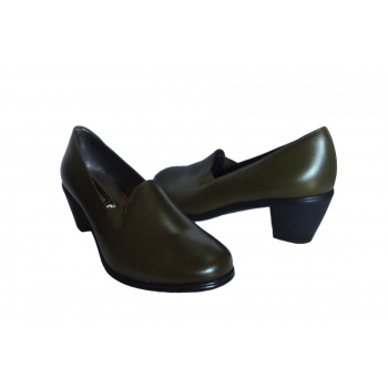 Eleganckie czółenko oliwkowe dla dam nr.37