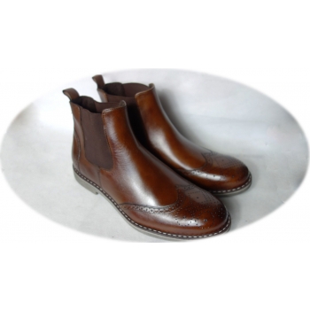 Eleganckie Sztyblety Męskie Brąz 42