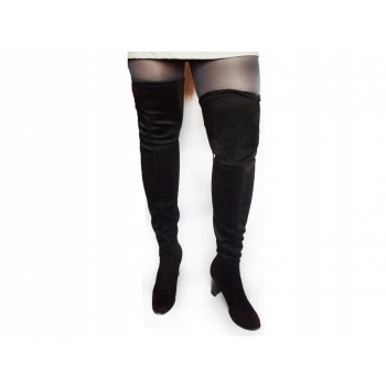 Kozaczki damskie z szeroką cholewką, rozmiar 38