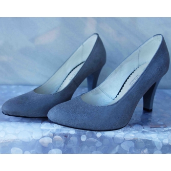 Eleganckie czółenko ze skóry naturalnej 8 cm szpilka