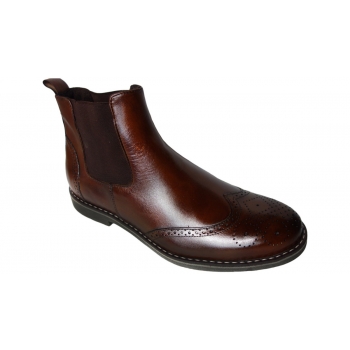 Eleganckie męskie sztyblety brązowe 39