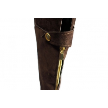 Muszkietórki brązowe zamszowe Wkładka 31 cm