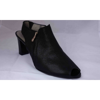 Eleganckie sandałki skórzane - Czarne 40