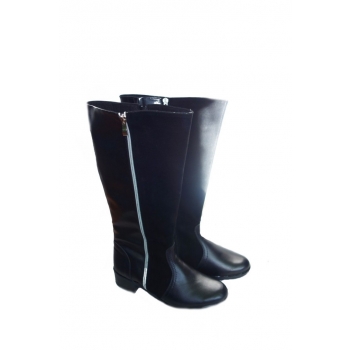 Buty Damskie Zamszowe z Szeroką Cholewką | Rozmiar 39