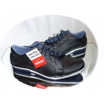 BUTY męskie skóra MOSKAŁA czarne 43