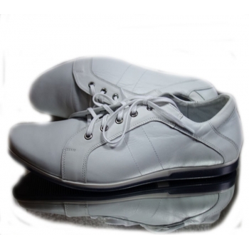 Buty sportowe skórzane DEAMBESSA, biały, rozmiar 40