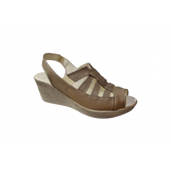 Sandały Skórzane Capucino 6 cm 37