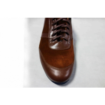 Buty sportowe skórzane, MOSKAŁA, brąz 44