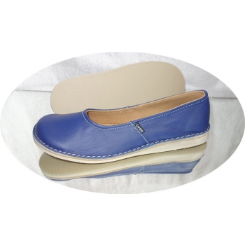 Wygodne Skórzane Buty Damskie (Granat)