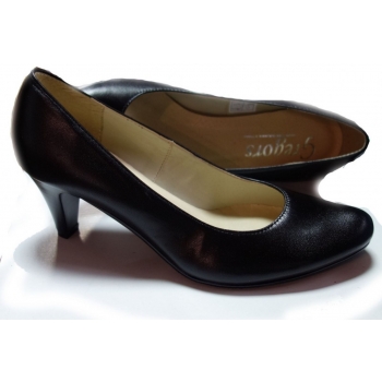 Eleganckie czółenko skórzane 6,8 cm, rozmiar 35