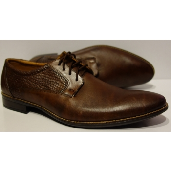 Eleganckie Półbuty Skórzane -40%, Brąz 42