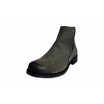 Nowe Eleganckie Botki Szary Nubuk 37