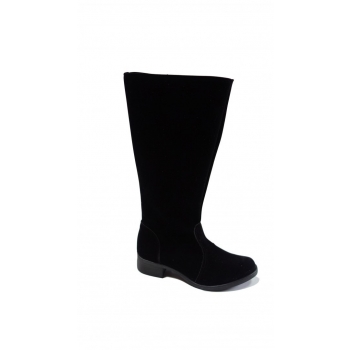 Kozaki zamszowe dla szerokiej łydki, nr 38