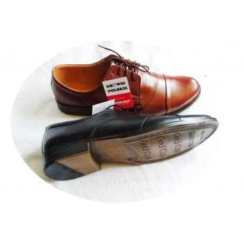 Komfortowe skórzane buty meskie H41