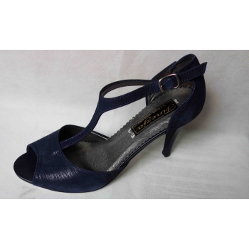 Eleganckie Skórzane Sandały 9 cm Szpilka (37)