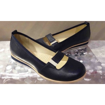 Buty Damskie Granatowe 36 cm+1 Żółte Pudełko