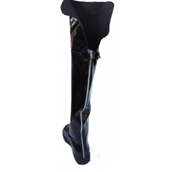 Eleganckie Kozaki z Szeroką Cholewką 48 cm - Czarne, Nr 47