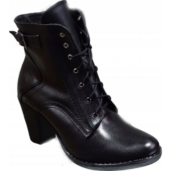 Eleganckie Botki Skórzane H41