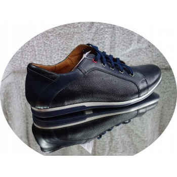 Eleganckie Buty Męskie Moskała, Granat 39