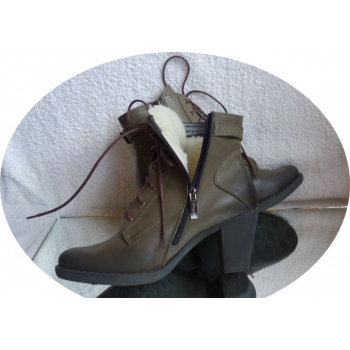 Eleganckie Botki Skórzane H 40