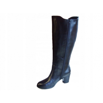 Kozaki Skóra Naturalna szeroka cholewka 44cm