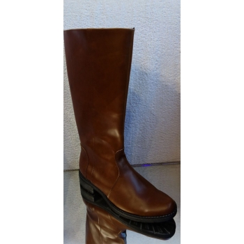 Kozaki Szeroka Cholewka Nr 40 - Brązowe