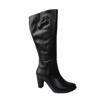 Eleganckie Kozaki Skóra 50cm Cholewka