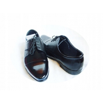 Eleganckie Lakierowane Buty Męskie - Rozmiar 40