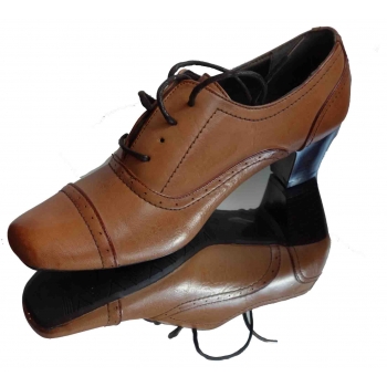 Eleganckie botki brązowe, skóra soft, rozmiar 38