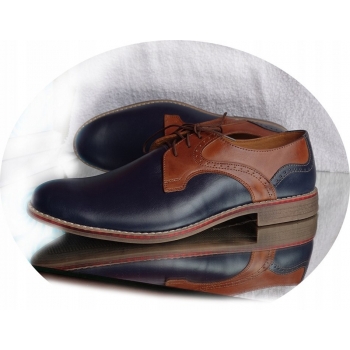 Eleganckie męskie buty skórzane, rozmiar 39