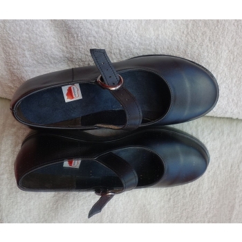 Buty Mokasyny Szersze W Palach - Czarne H 42