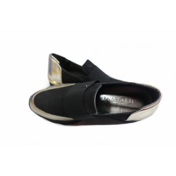 Wygodne Skórzane Sneakersy na Koturnie 5 cm