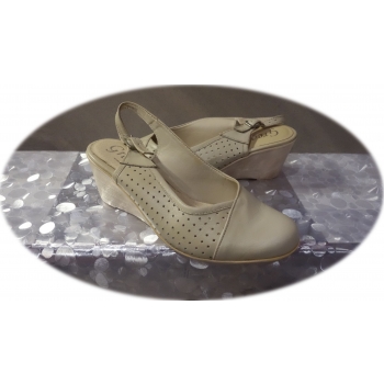 Sandały damskie beż NR.41