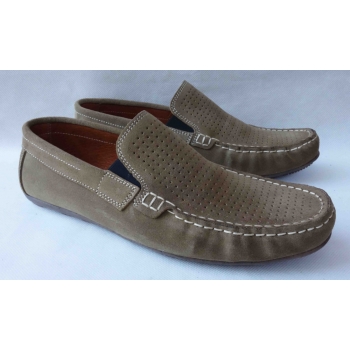 Eleganckie Mokasyny Khaki 41