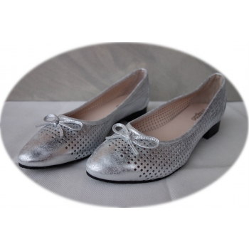 Eleganckie skórzane balerinki - tęgość G 1/2 (rozmiar 40)
