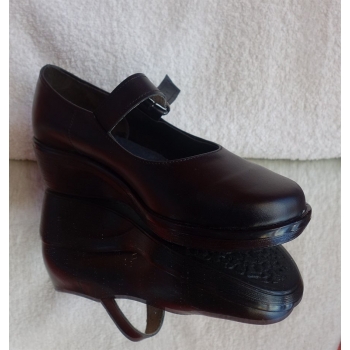 Buty Mokasyny Szersze W Palach - Czarne H 42