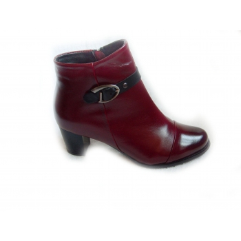 SKÓRZANE BOTKI szerokie tęgość H OBCAS 6 CM 44