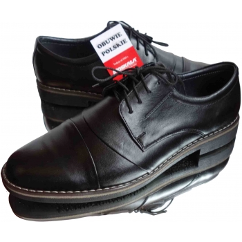 BUTY MĘSKIE MOSKAŁA SKÓRA PÓŁBUTY H 39