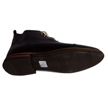 Eleganckie Czarne Skórzane Trzewiki 42