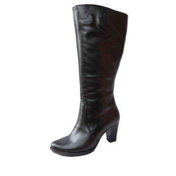 Eleganckie Kozaki Skóra Szeroka Cholewka 46 cm 39