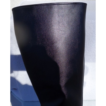 Kozaki ze skóry Roberto: szeroka cholewka, obwód 53 cm (rozmiar 41)