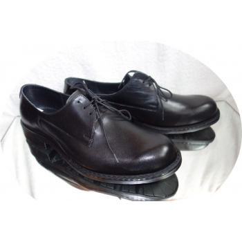 Eleganckie Skórzane Buty Męskie - Czarne, Roz. 42