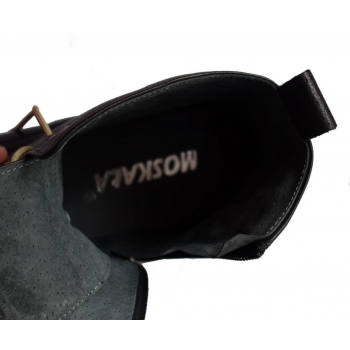 Eleganckie Czarne Skórzane Trzewiki 42